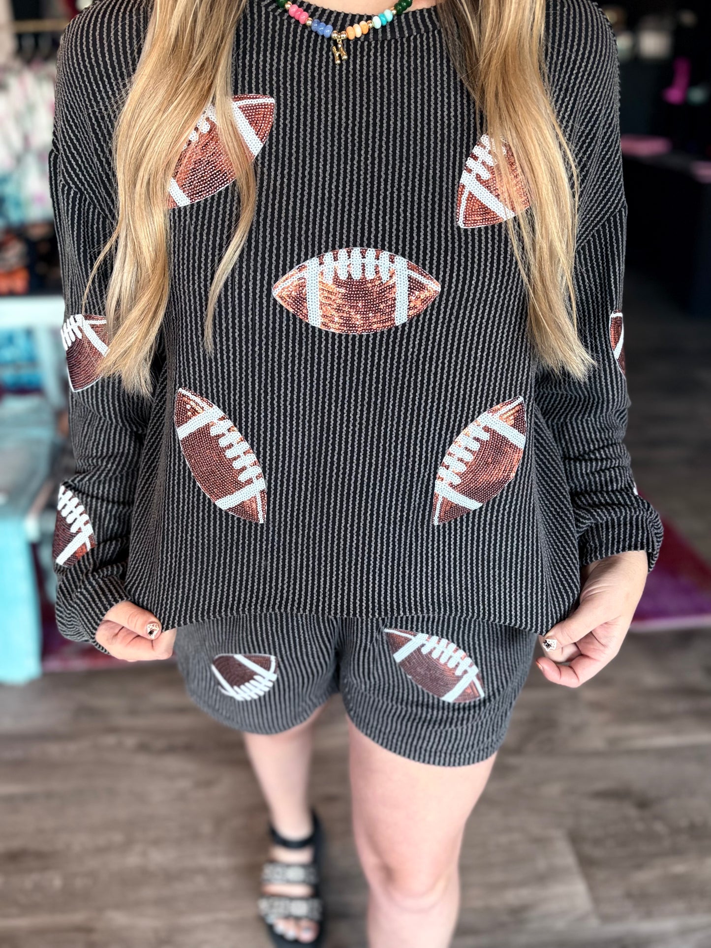 The Kickoff Ribbed Short Set