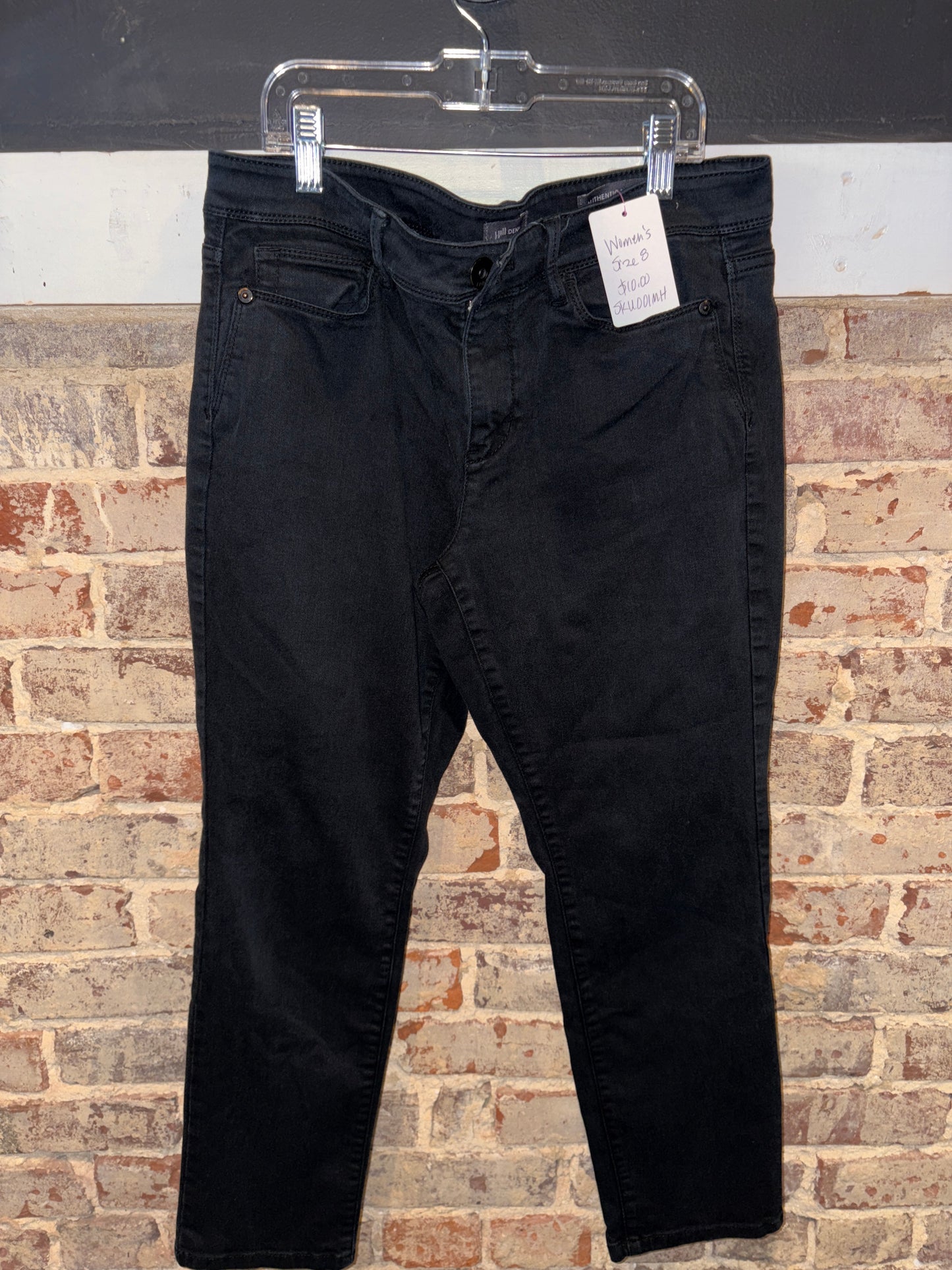 Women’s Hill Drnim Black Jeans Shorts Size 8