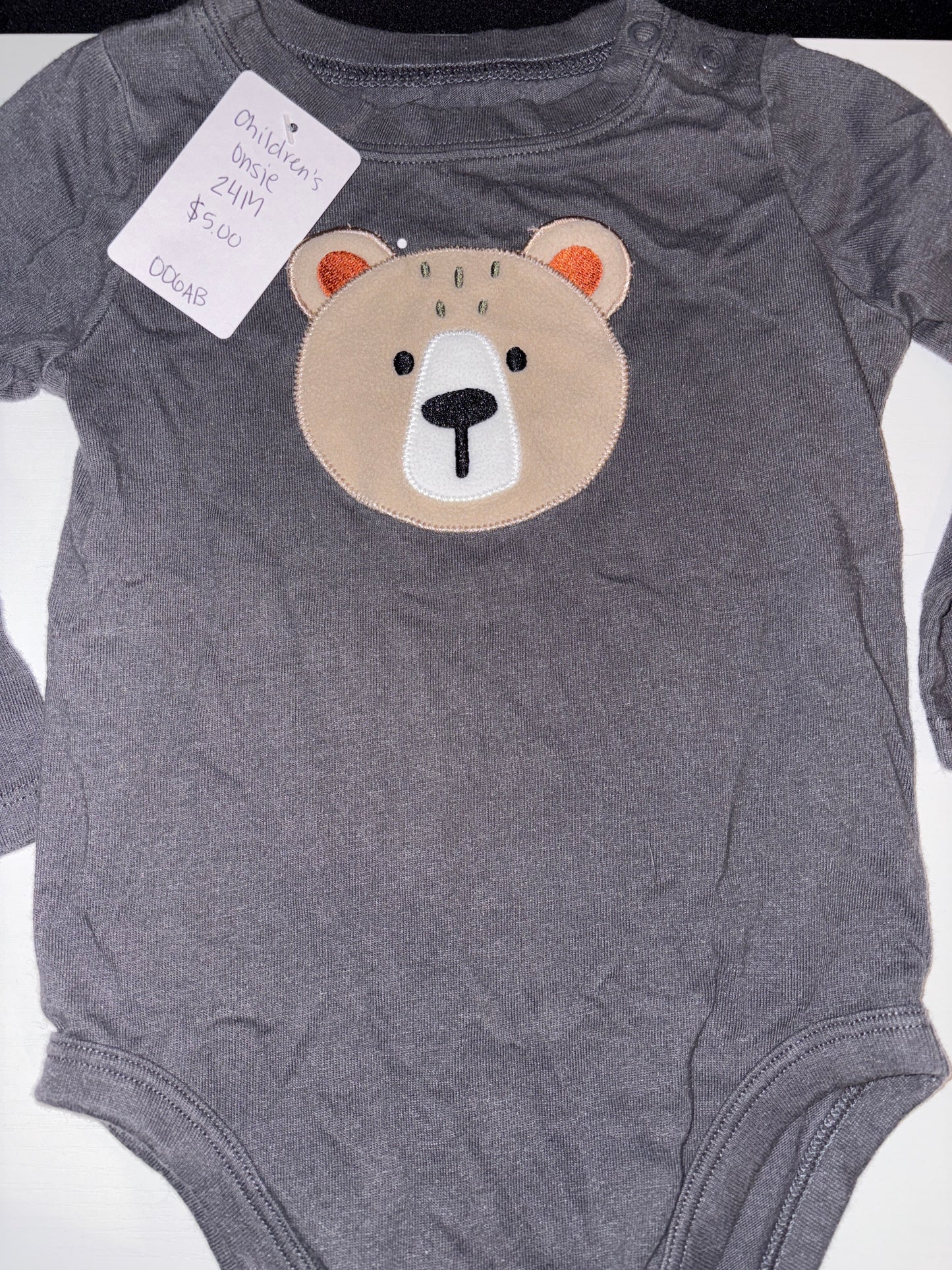 24M Bear Onesie