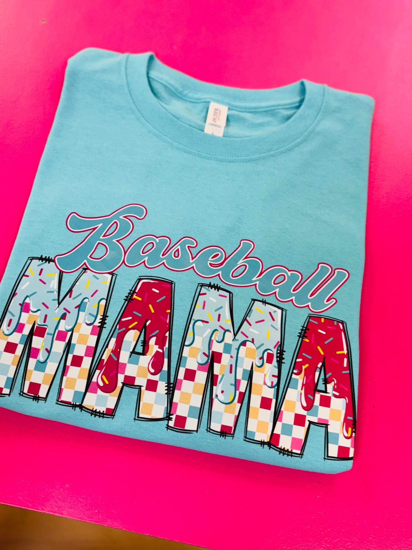 Baseball Mama Drip Tee