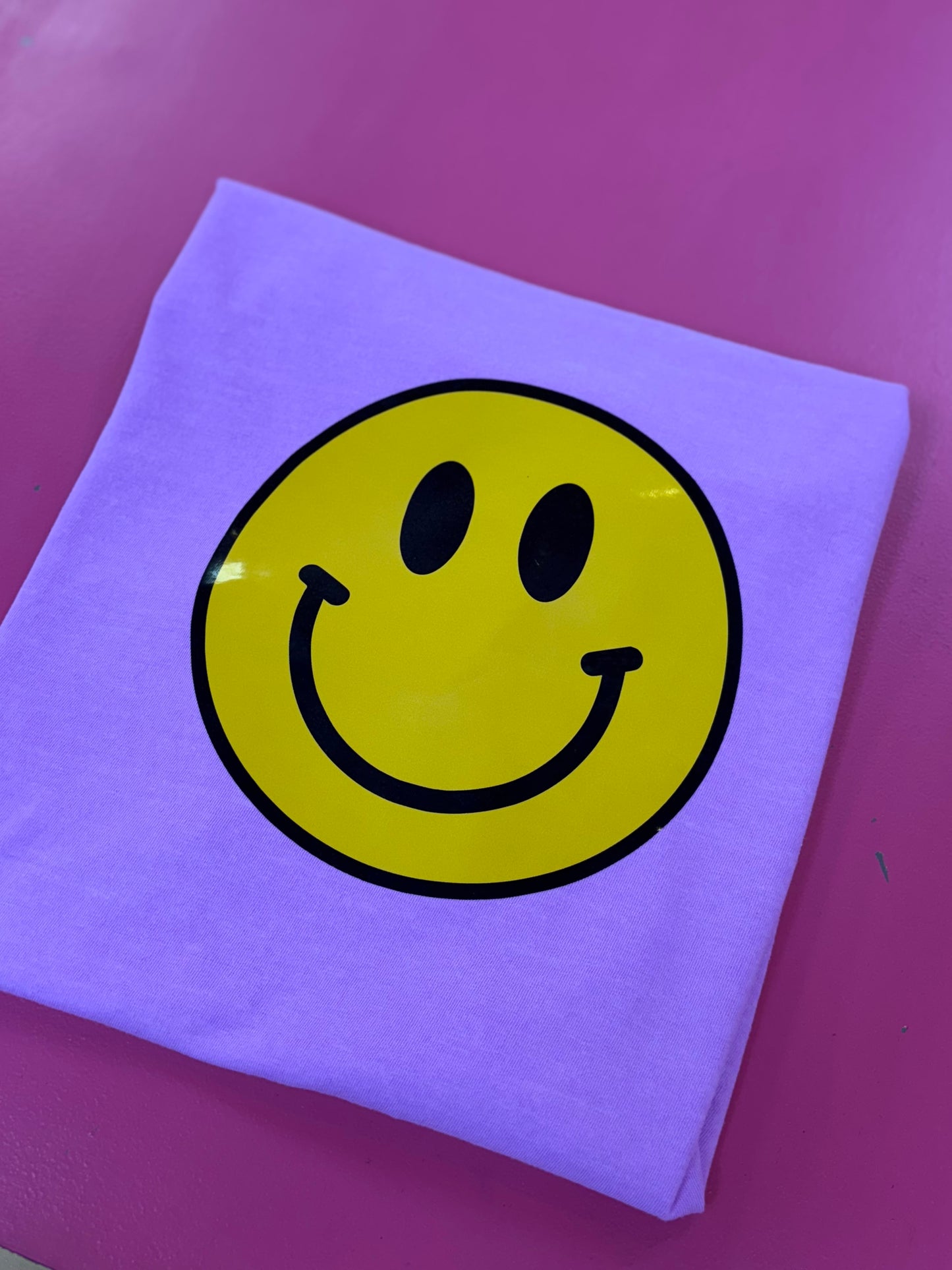 Smiley Face Comfort Color Tee