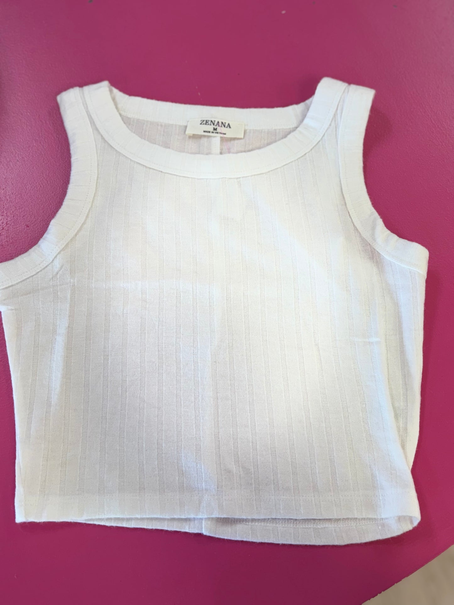 Ribbed Zenana Soft Tank