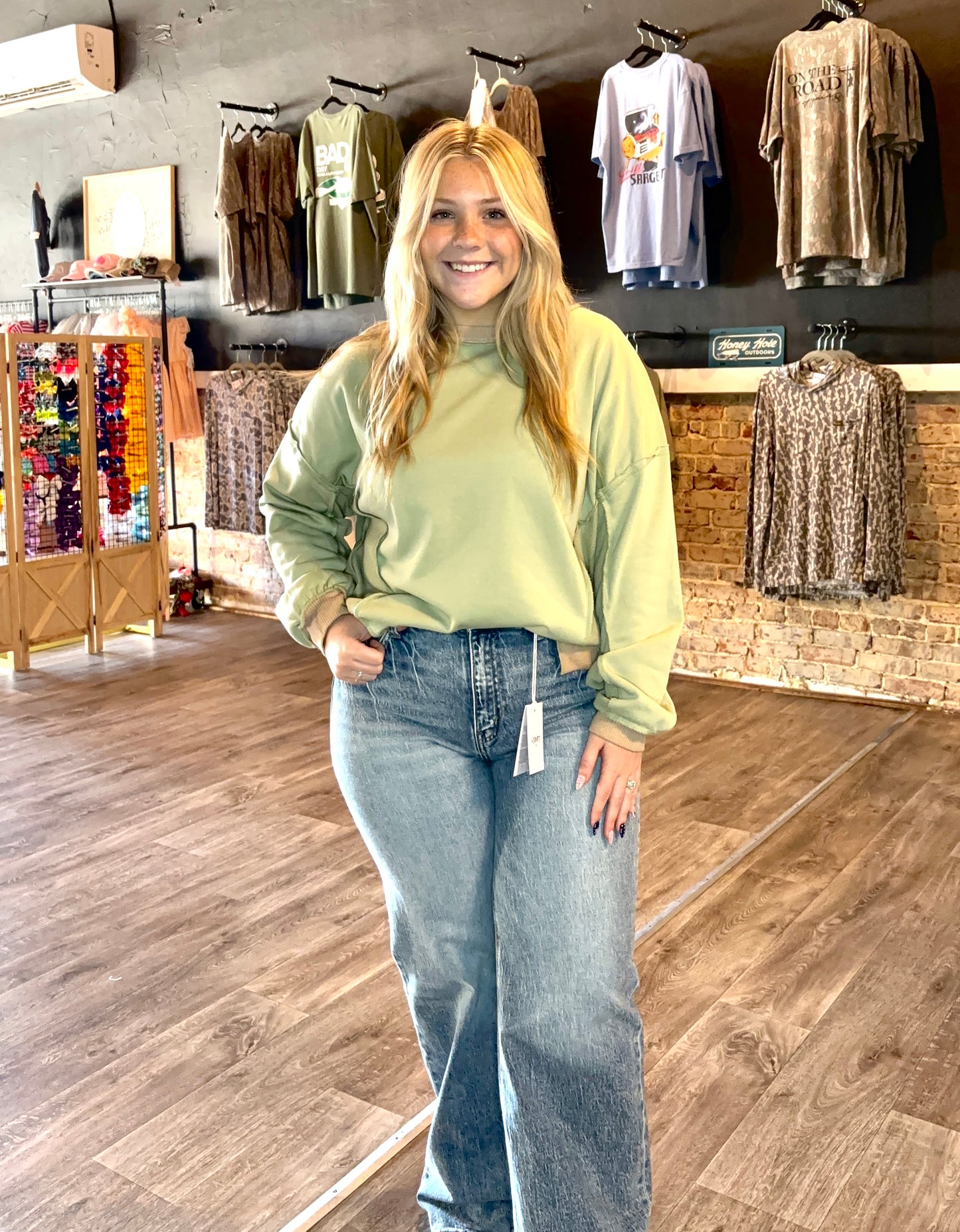 Green And Pink Long Sleeve