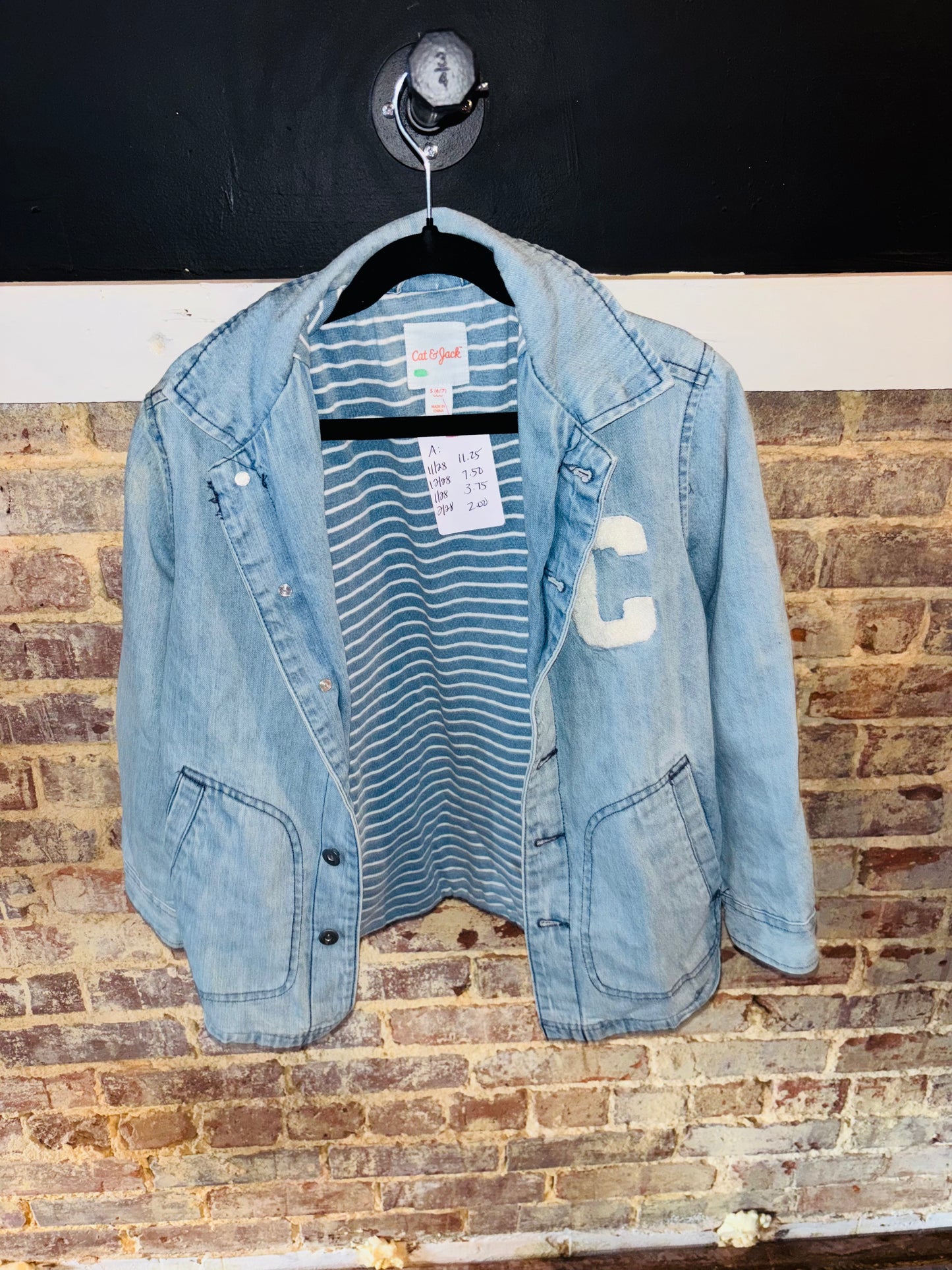 Kids 6/7 Jean Jacket