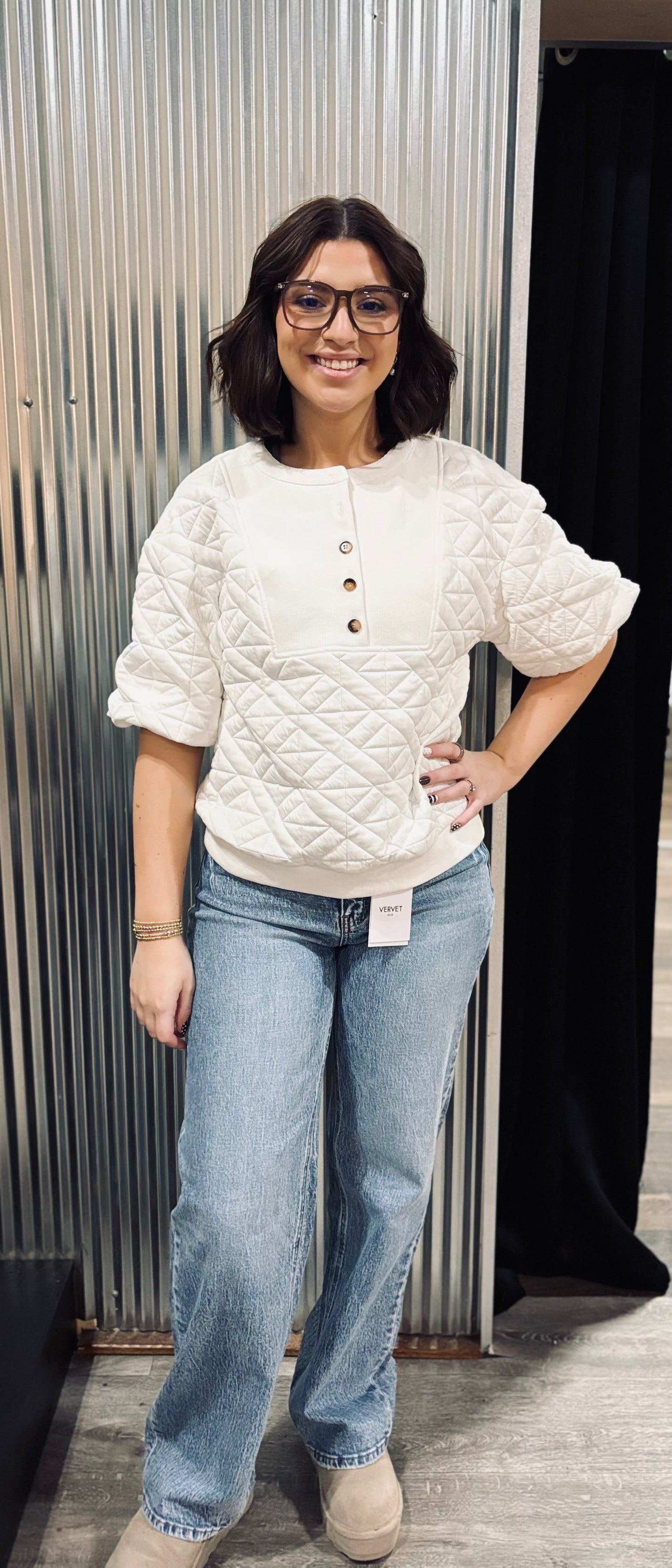 Jodifl Quarter Sleeve Blouse