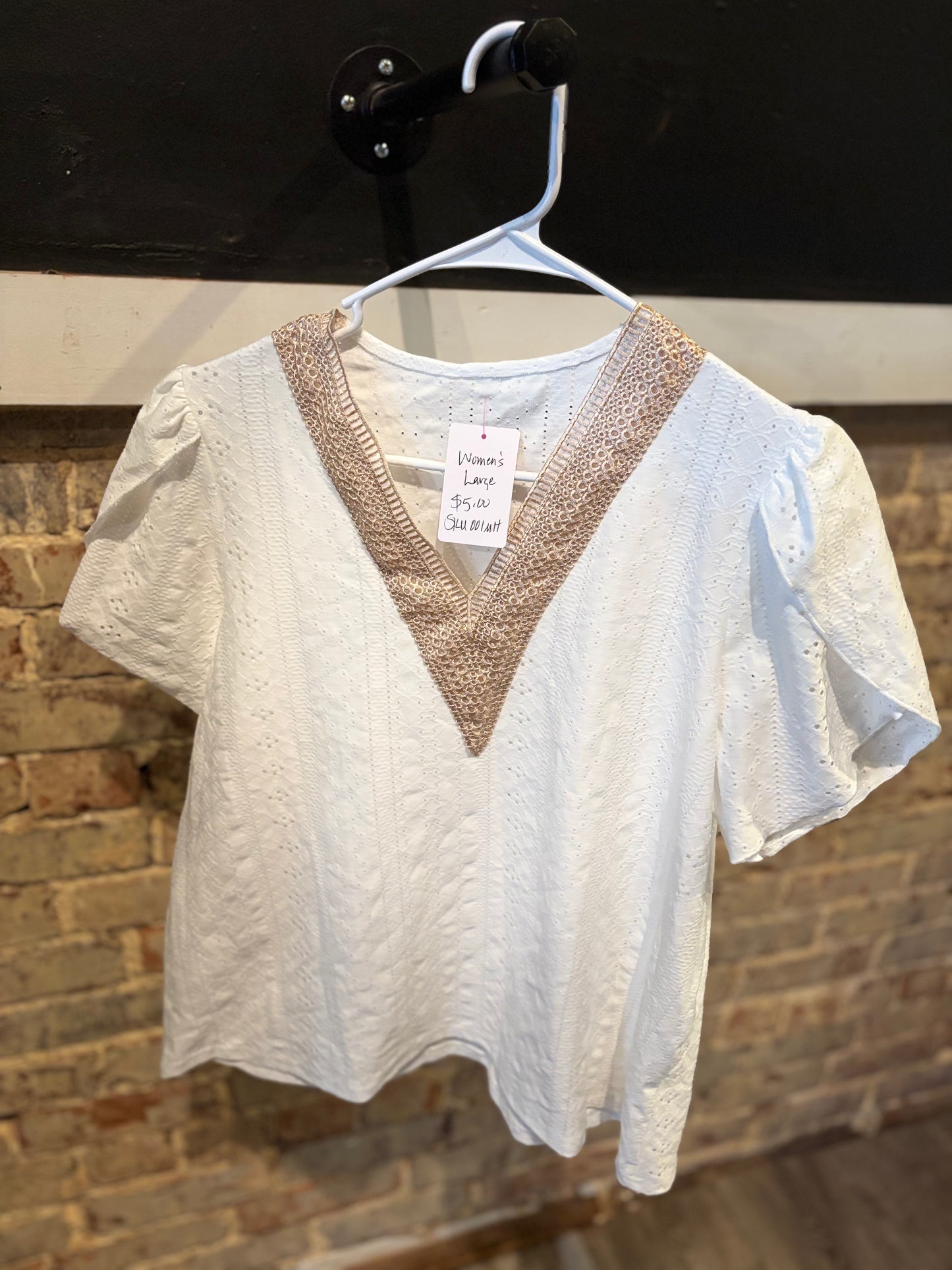 White Women’s Dress Top