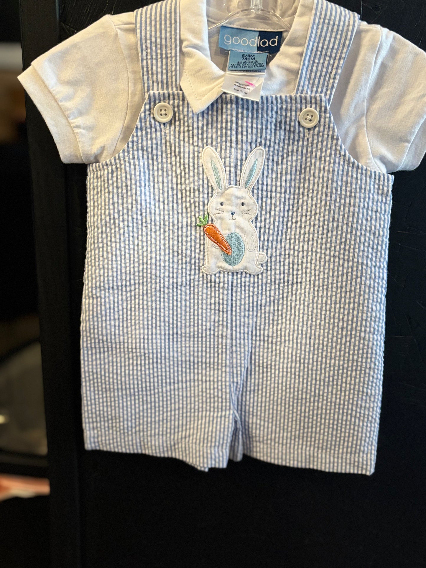 Bunny Seersucker Shortall