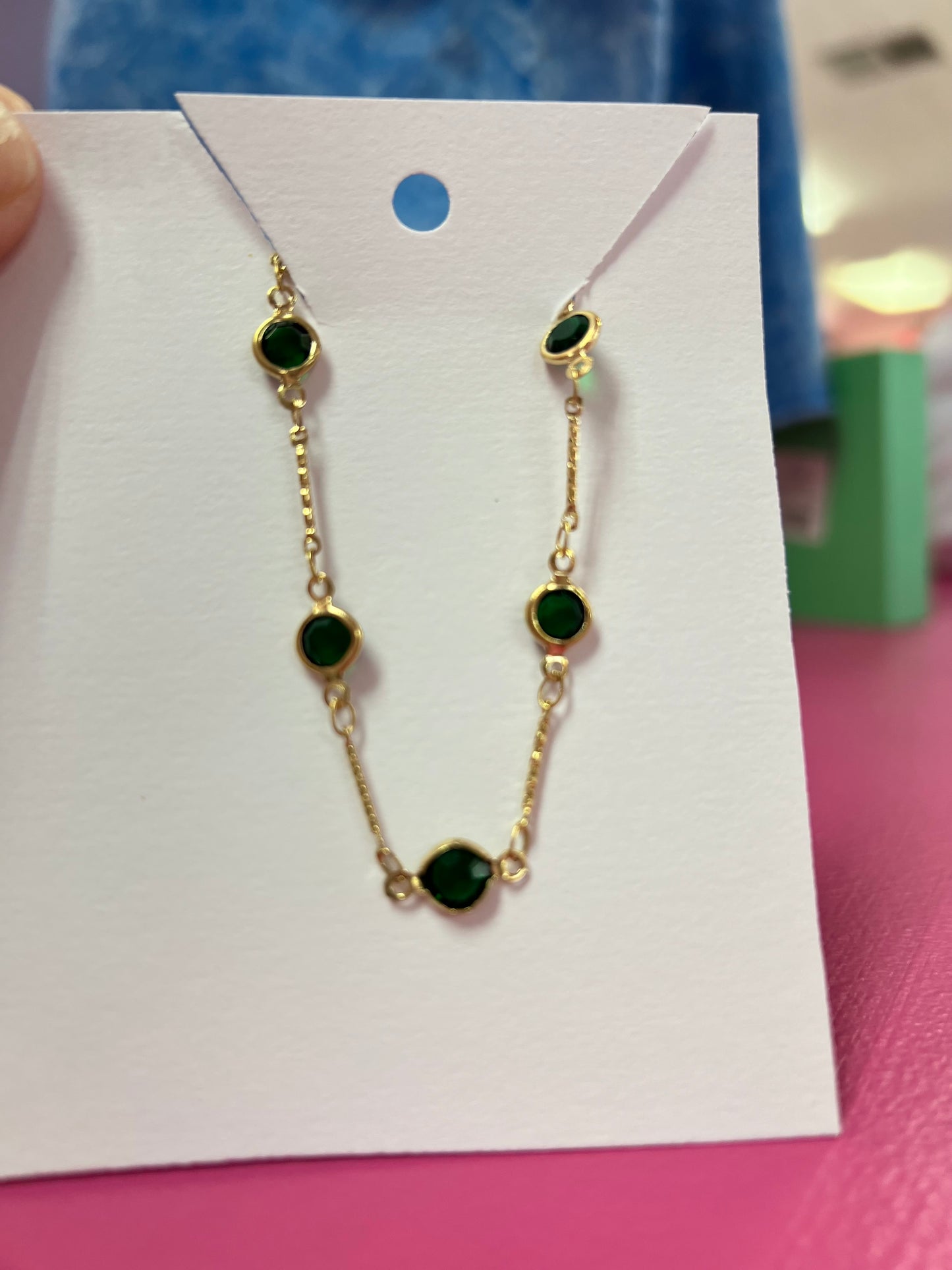 Emerald Stone Bracelet