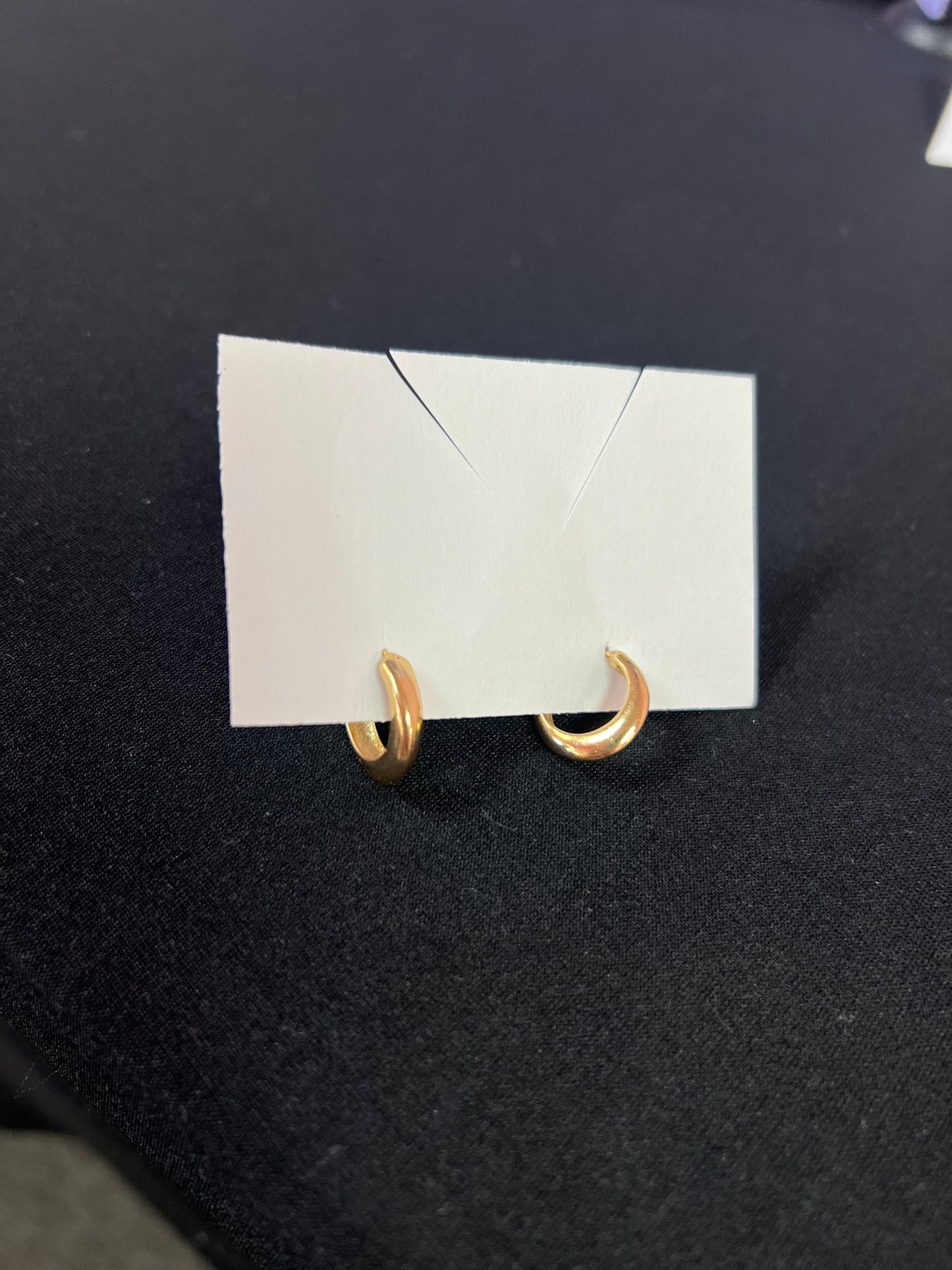 Gold Small Thick Hoops