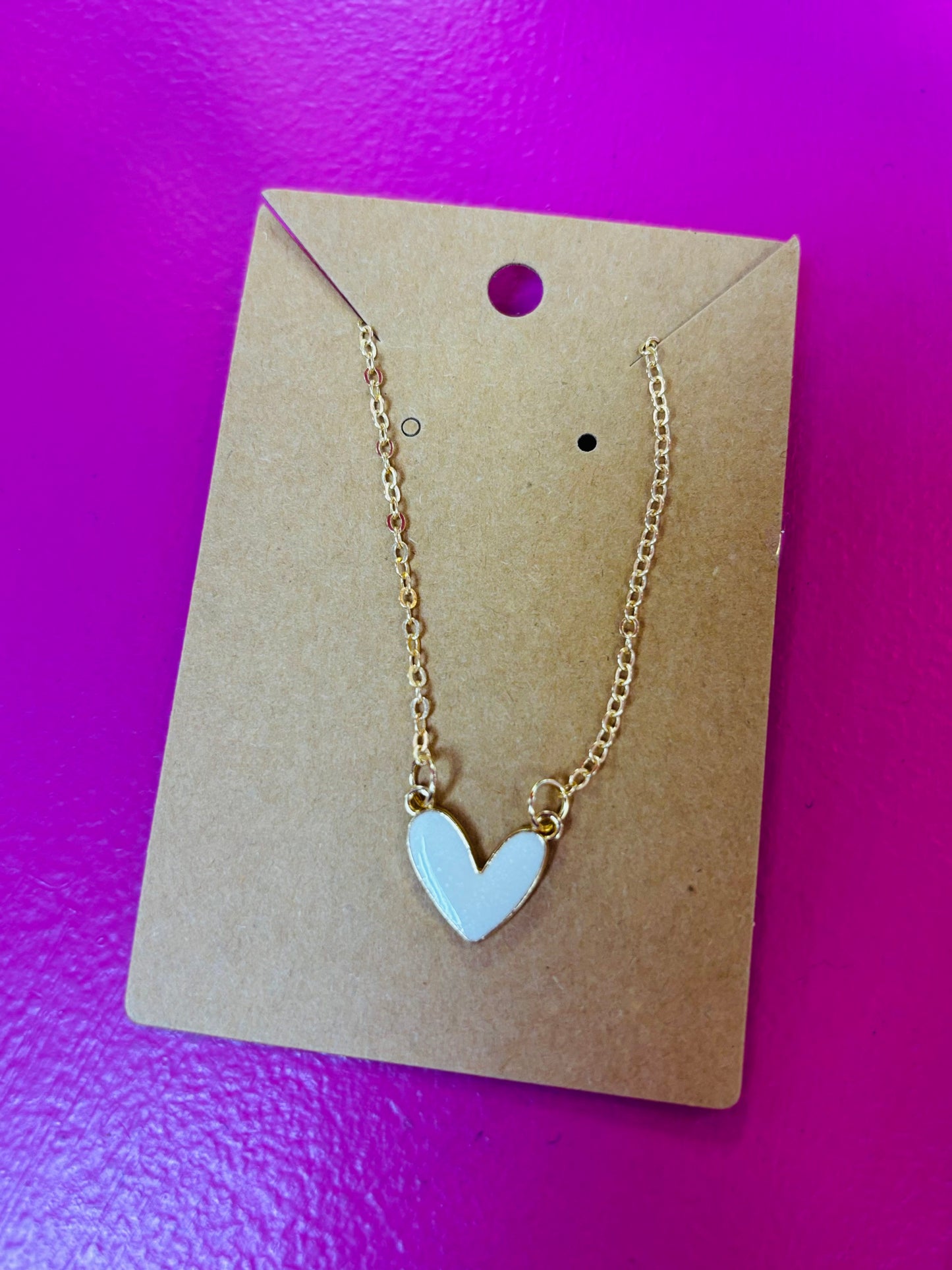 Opaque Heart Necklace