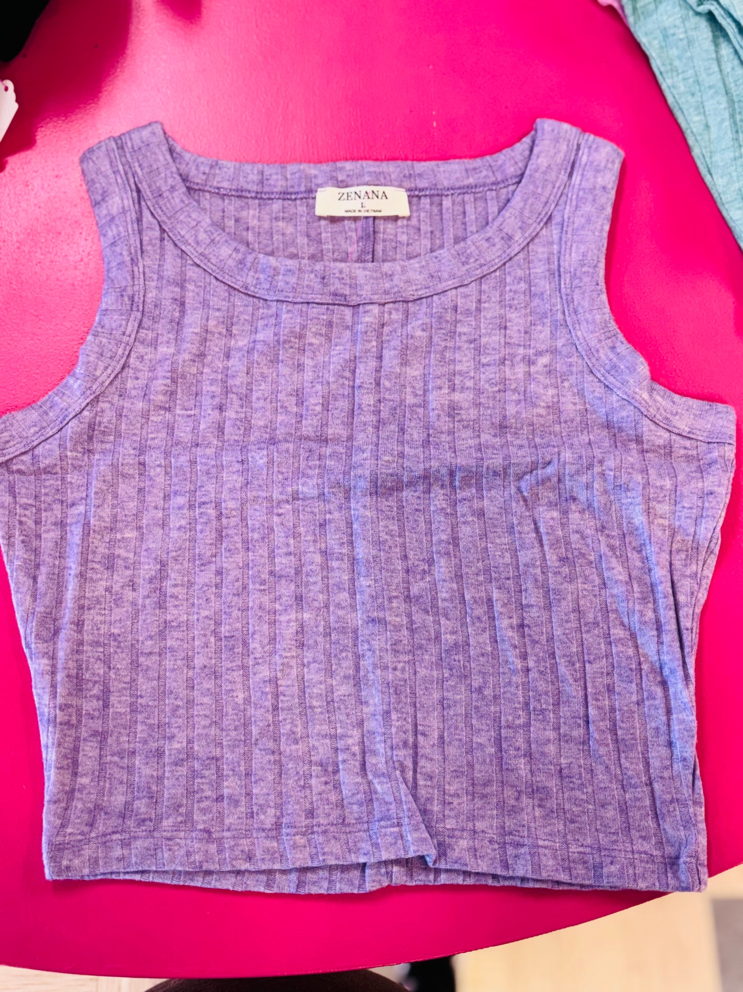 Ribbed Zenana Soft Tank