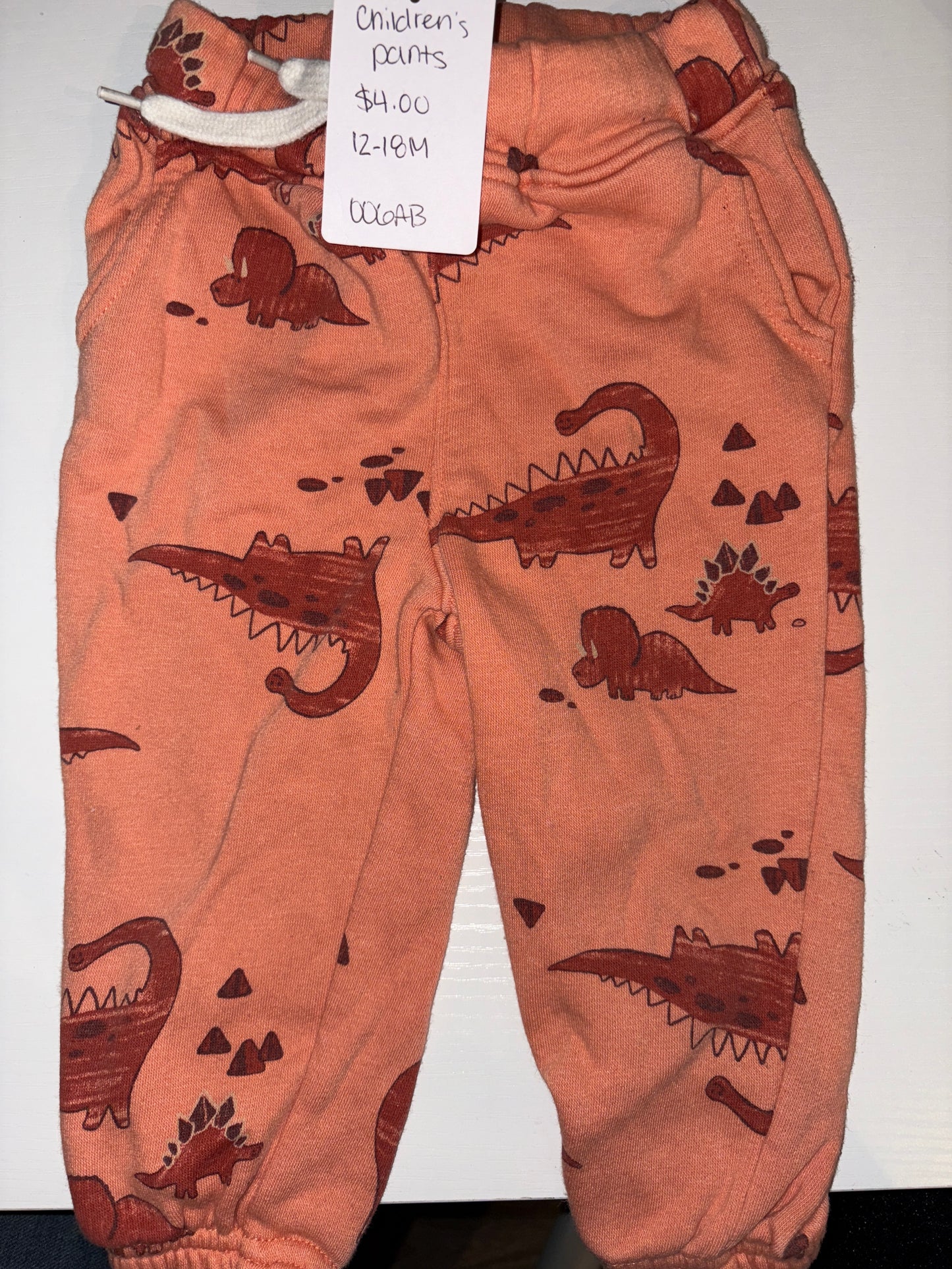 12-18M Dino Sweatpants