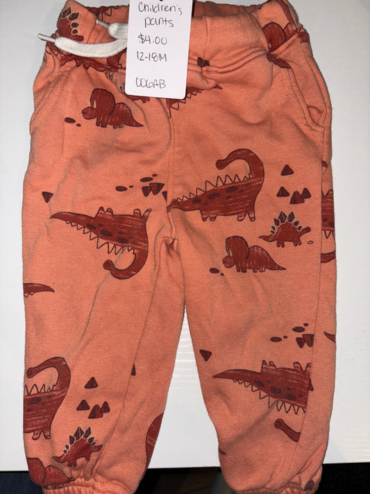 12-18M Dino Sweatpants