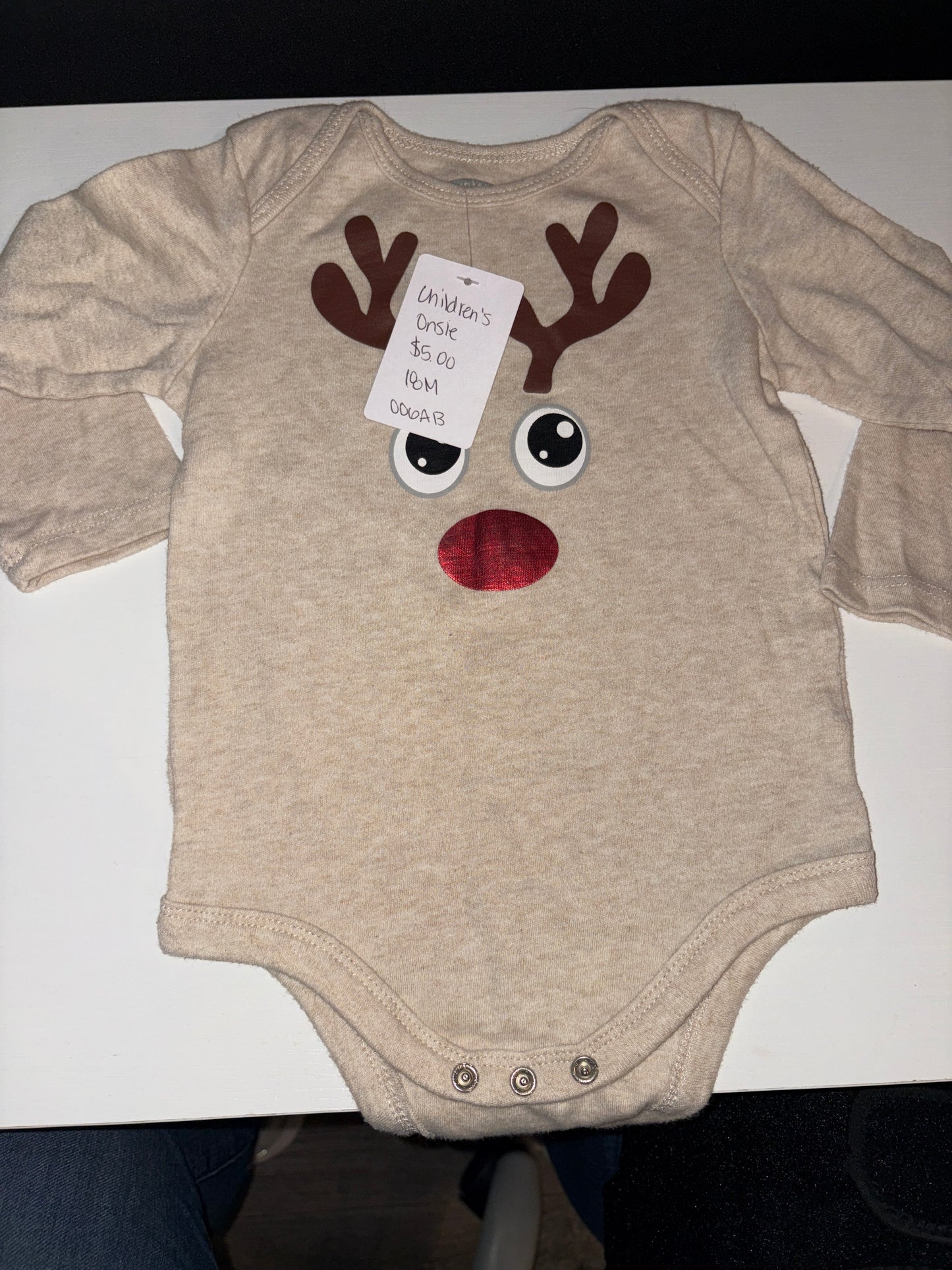 18M Reindeer Onesie