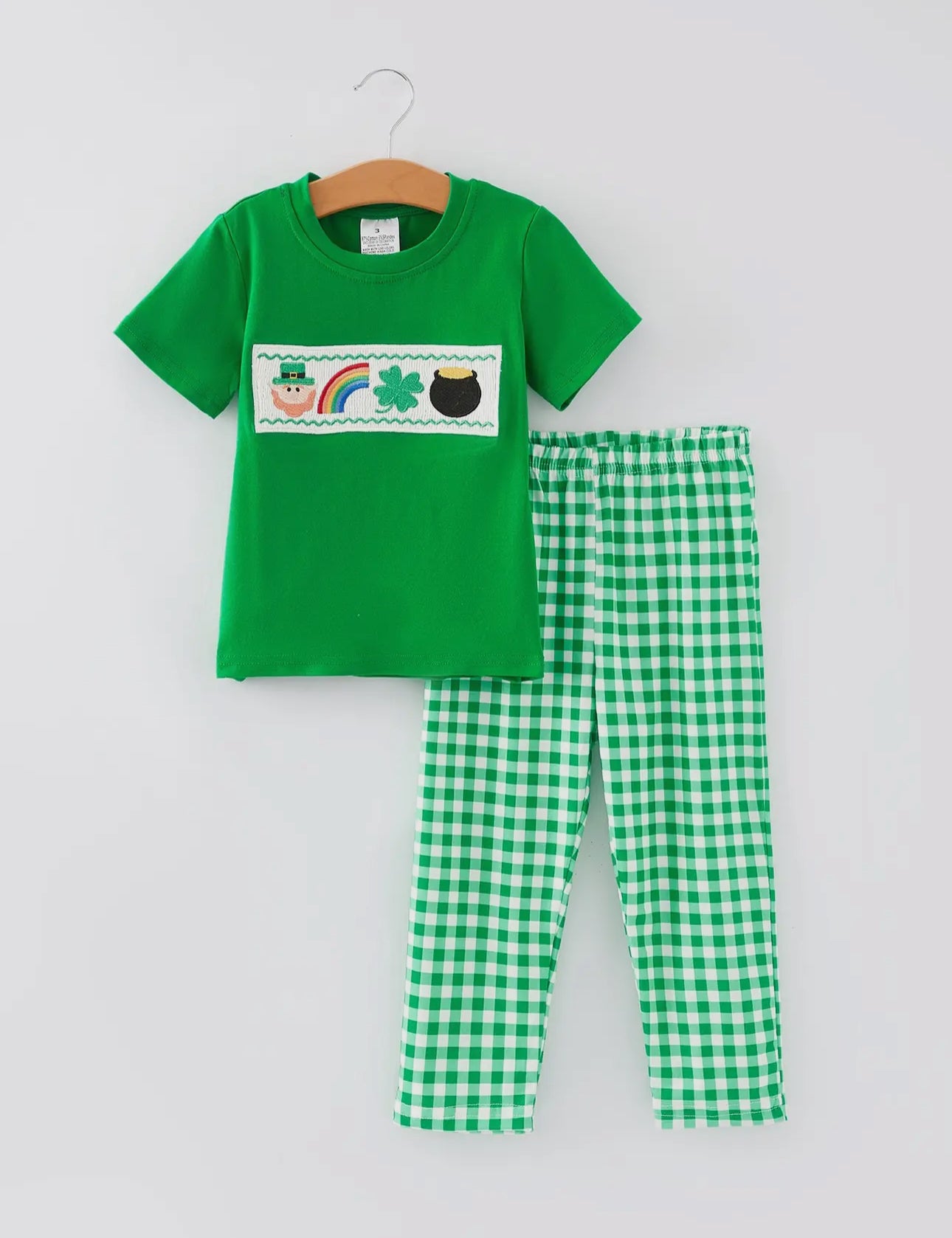 Boy’s St. Patrick’s Day Embroidered Two Piece Set