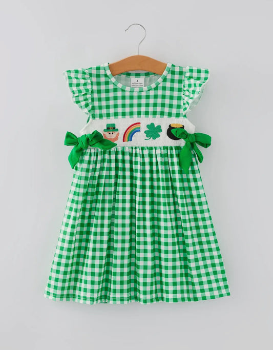 Girl’s St. Patrick’s Day Embroidered Dress