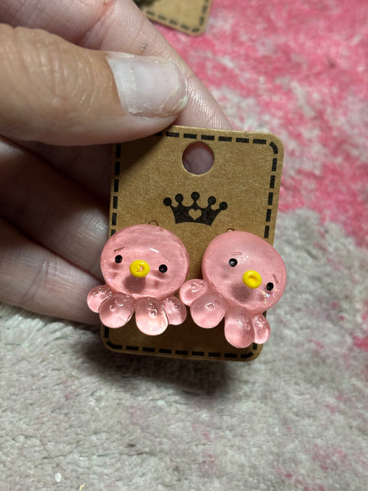 Octopus Clip-On Earrings