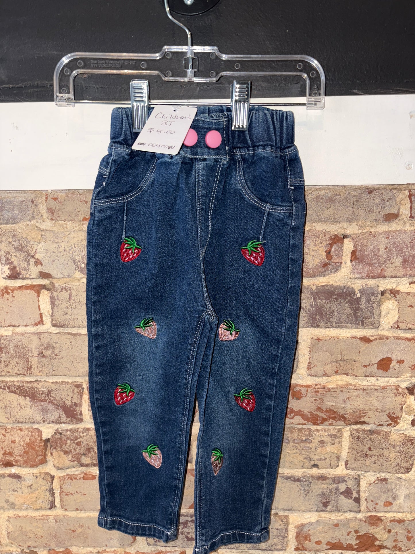 Girls Strawberry 3T Jeans