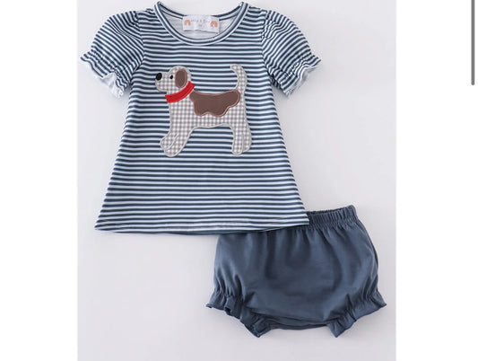 Puppy Dog Bloomer Set