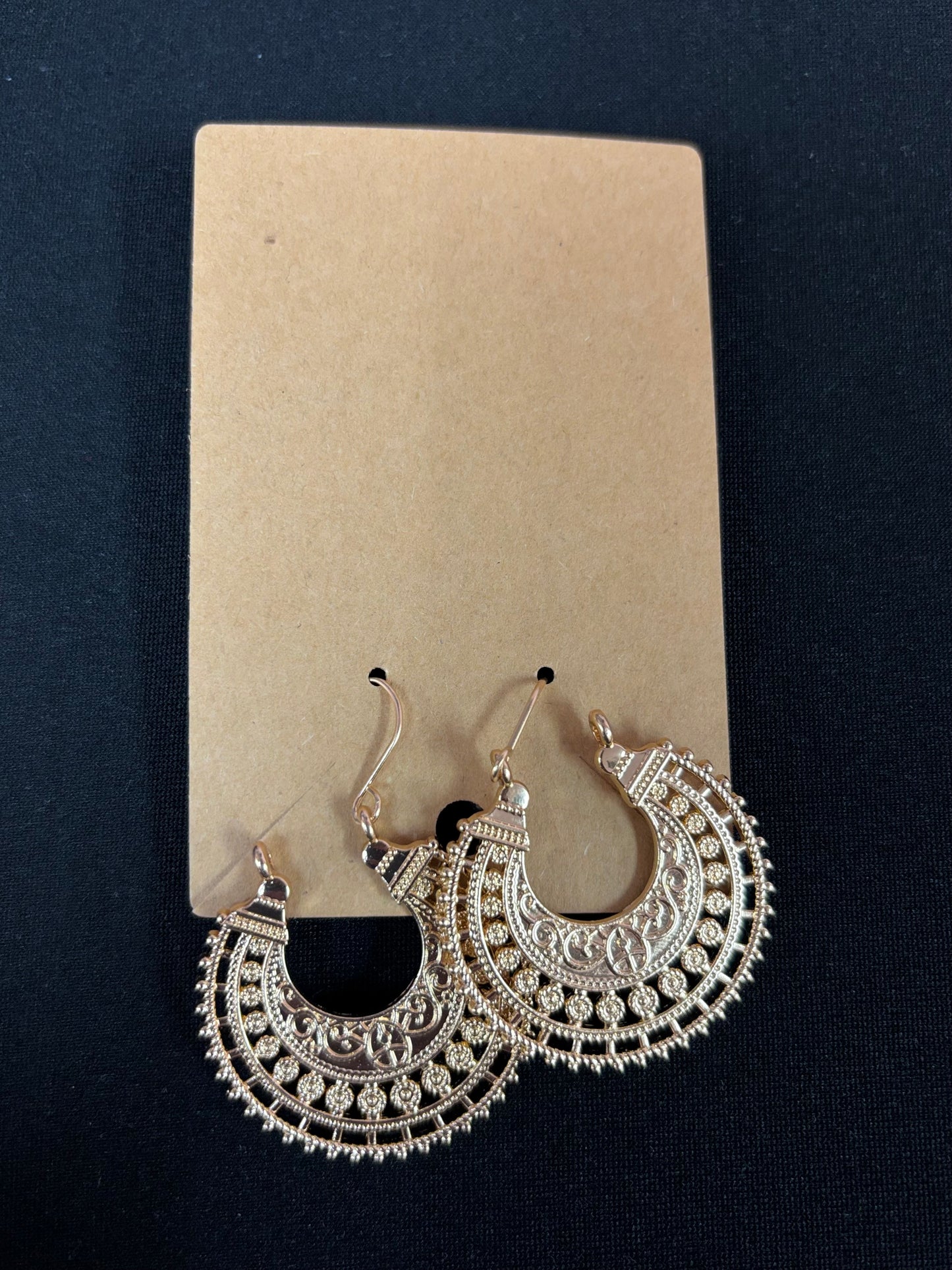 Gold Tribal Hoops