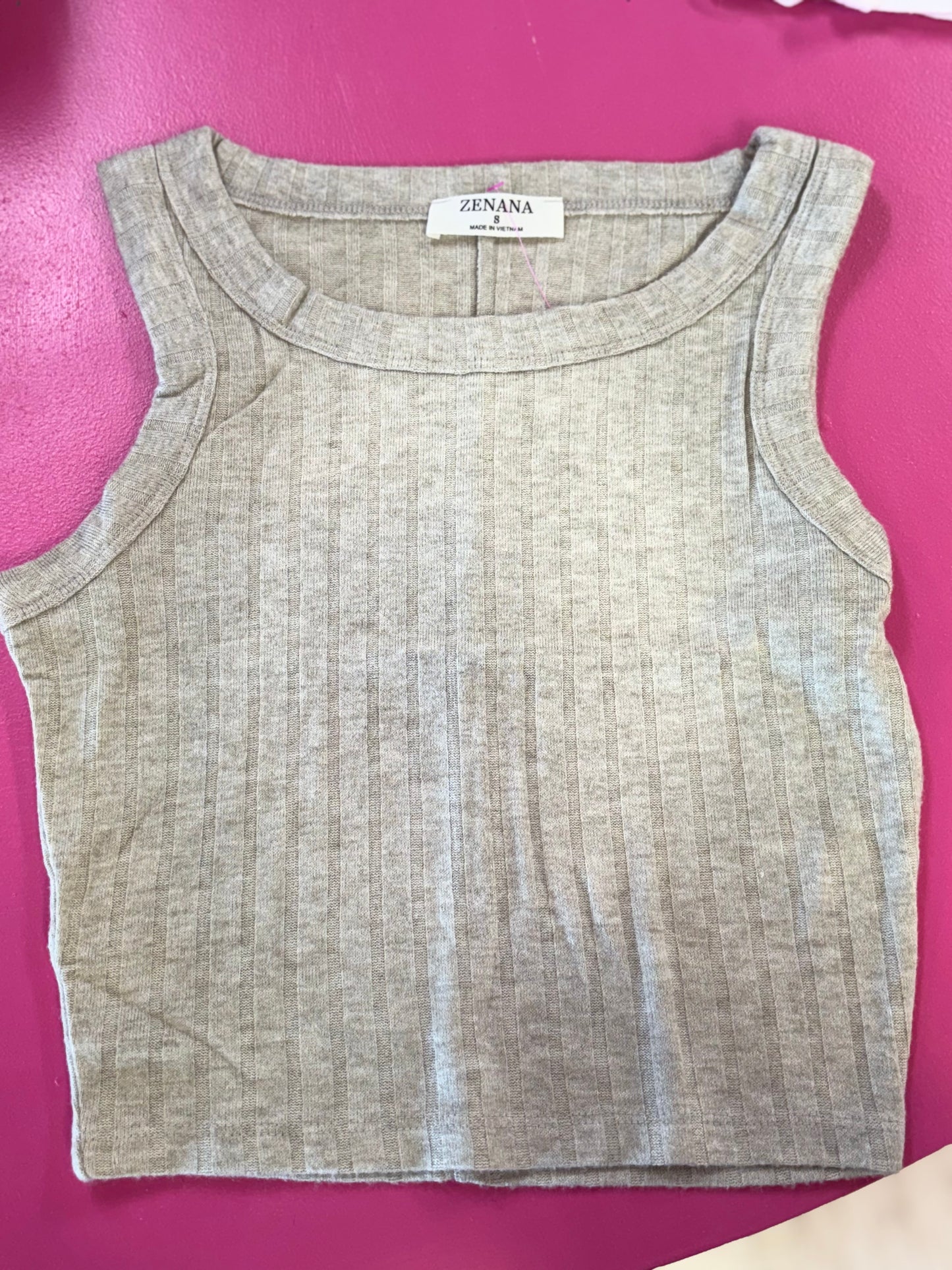 Ribbed Zenana Soft Tank