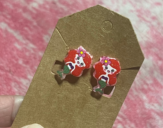 Little Mermaid Clip-on Earrings