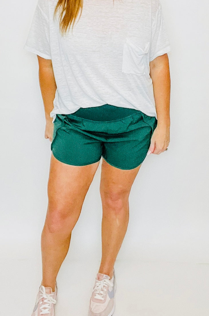 Zenana Split Hem Running Shorts