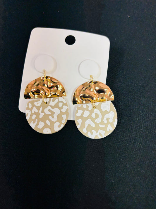 Gold Cheetah Earrings