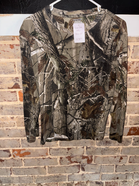 Unisex XXL Camo Long Sleeve Tee