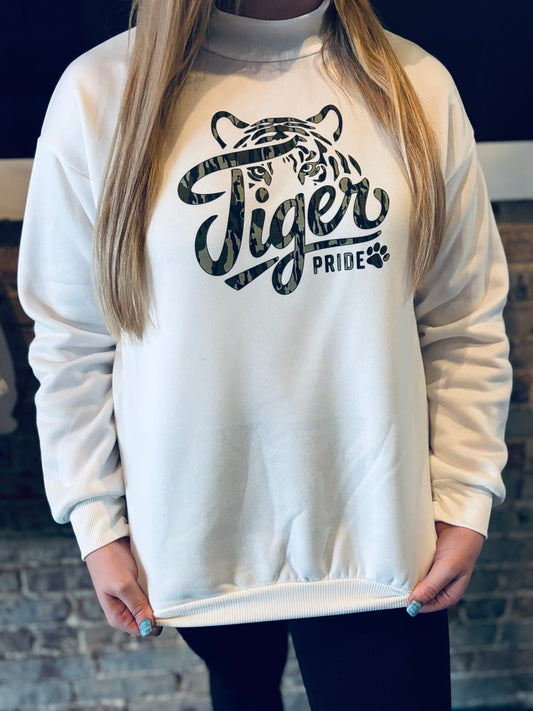 Camo Tiger Smock Neck Junior