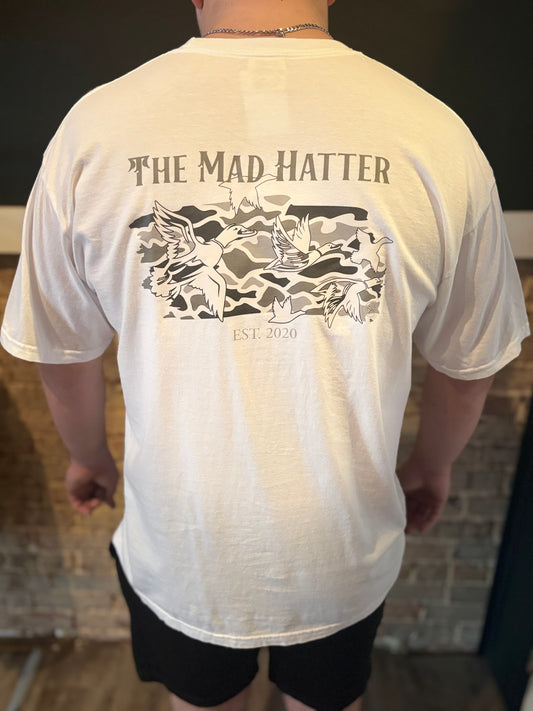 M.H White Duck Camo Pocket Tees