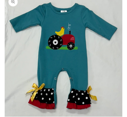 Farm Fresh Girl Romper