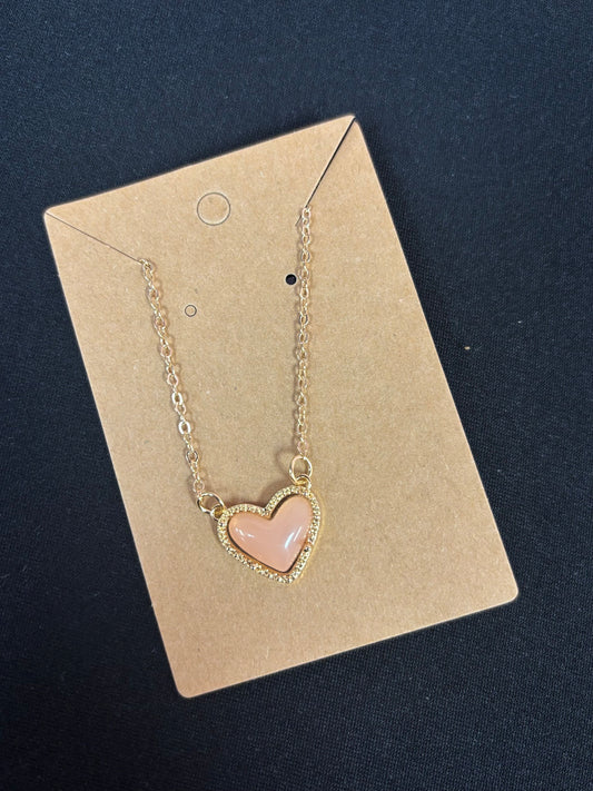 Pink Heart Necklace