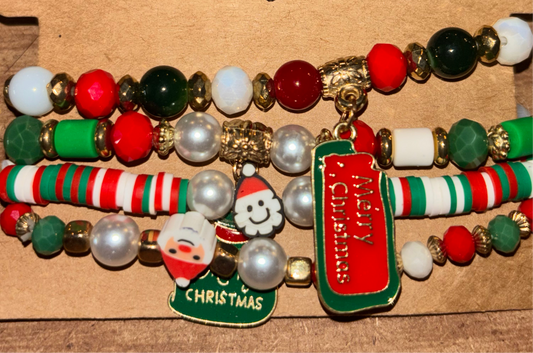 Santa Christmas Bracelet Bundle