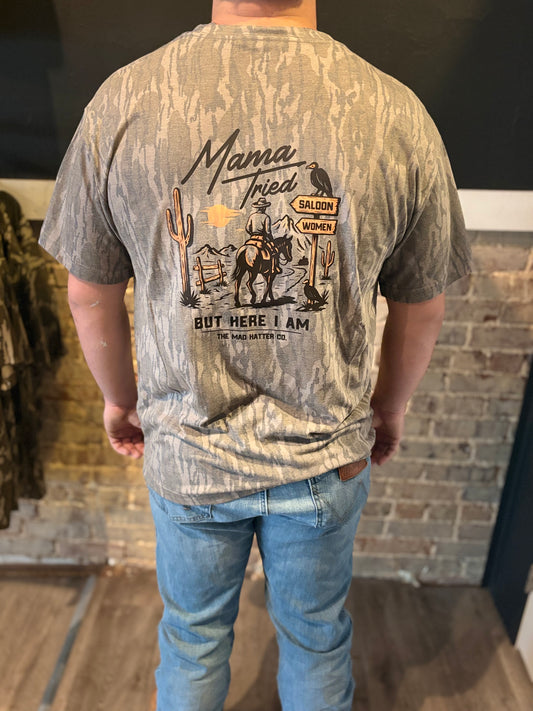 Mama Tried Bottomland Camo Tee