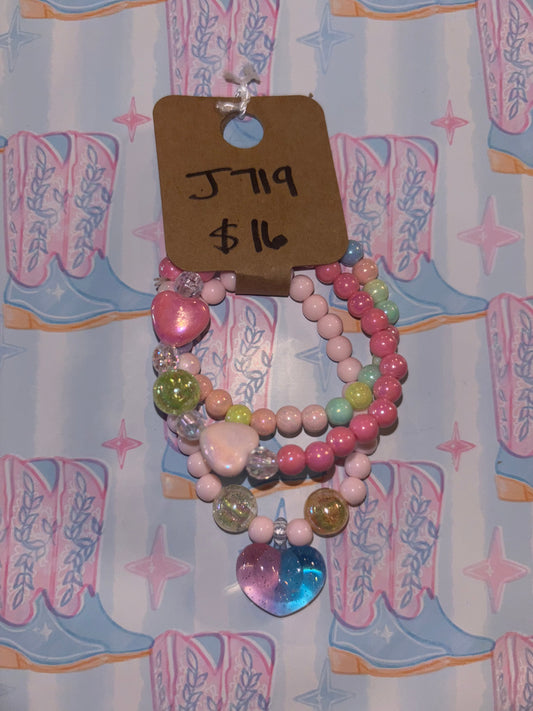 Kids Heart Bracelets