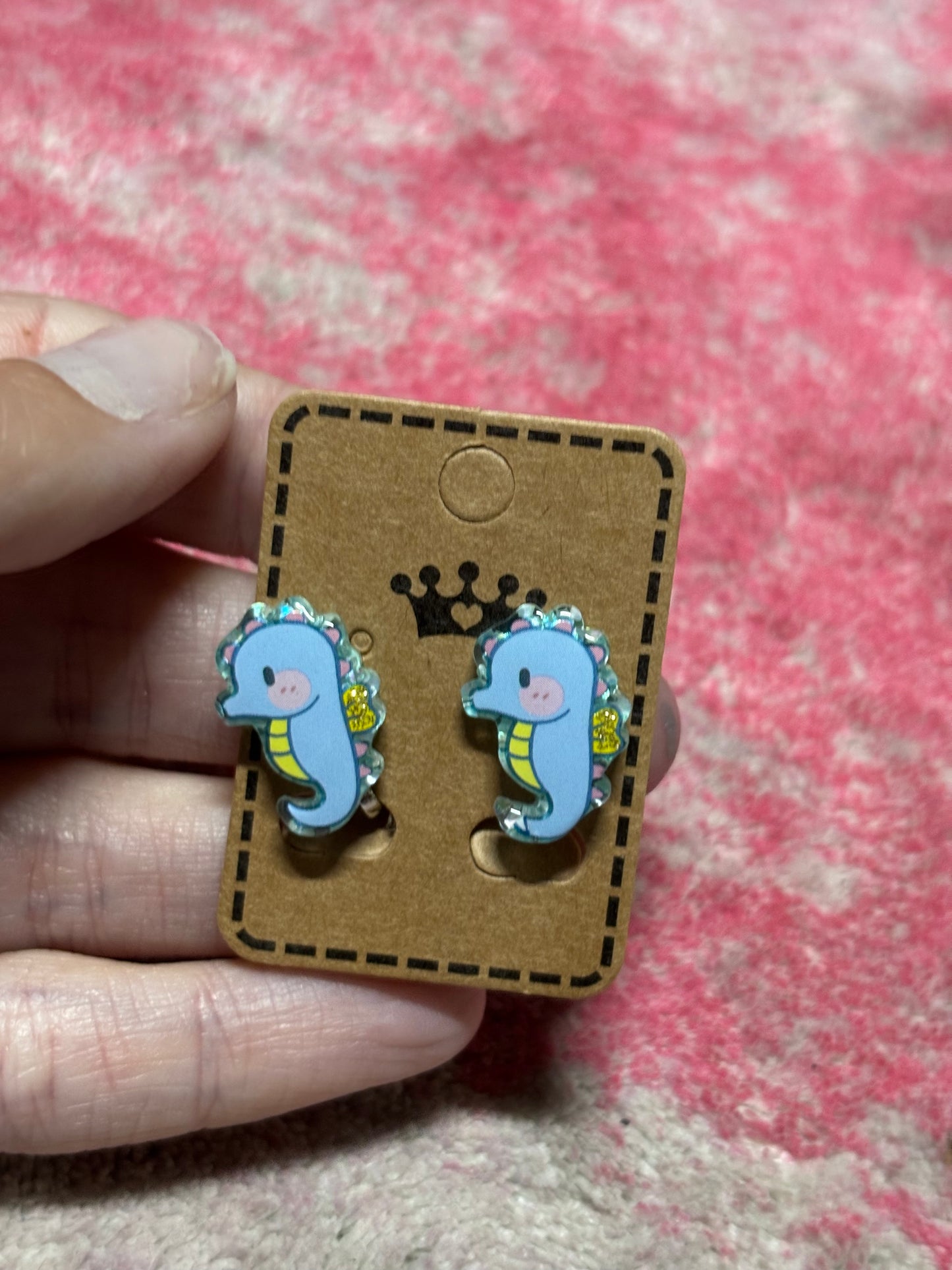 Seahorse Clip-on Earrings