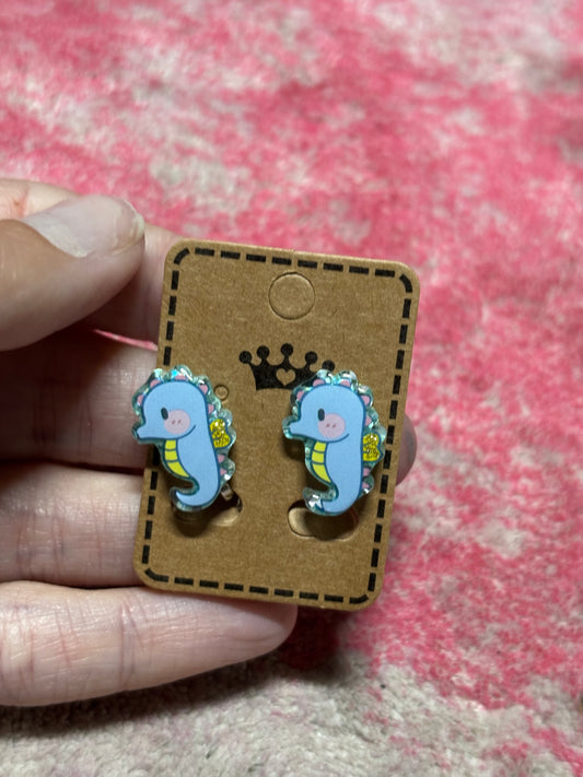 Seahorse Clip-on Earrings