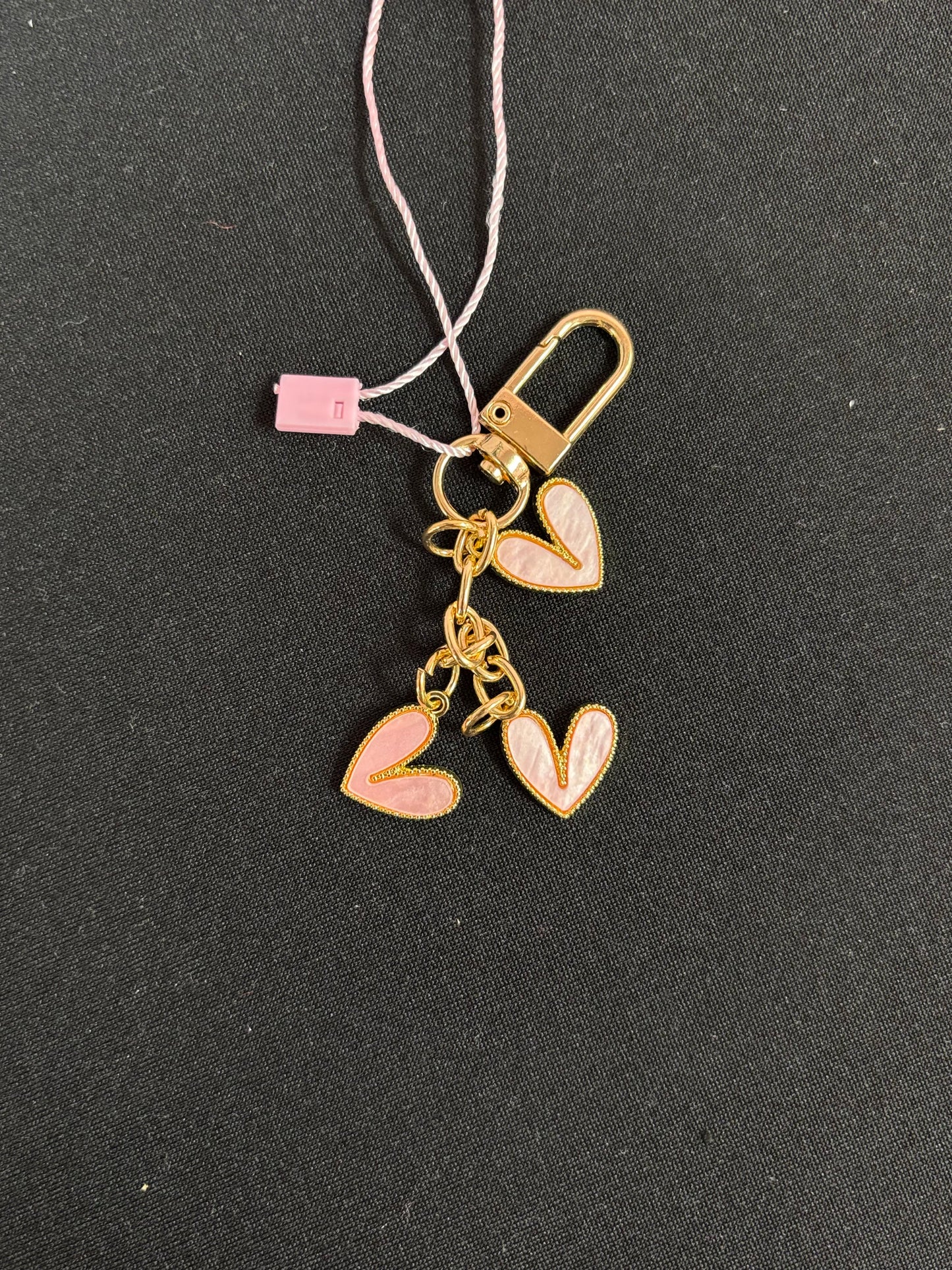 Light Pink Heart Keychain