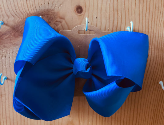 Large Royal Blue Hair Bow