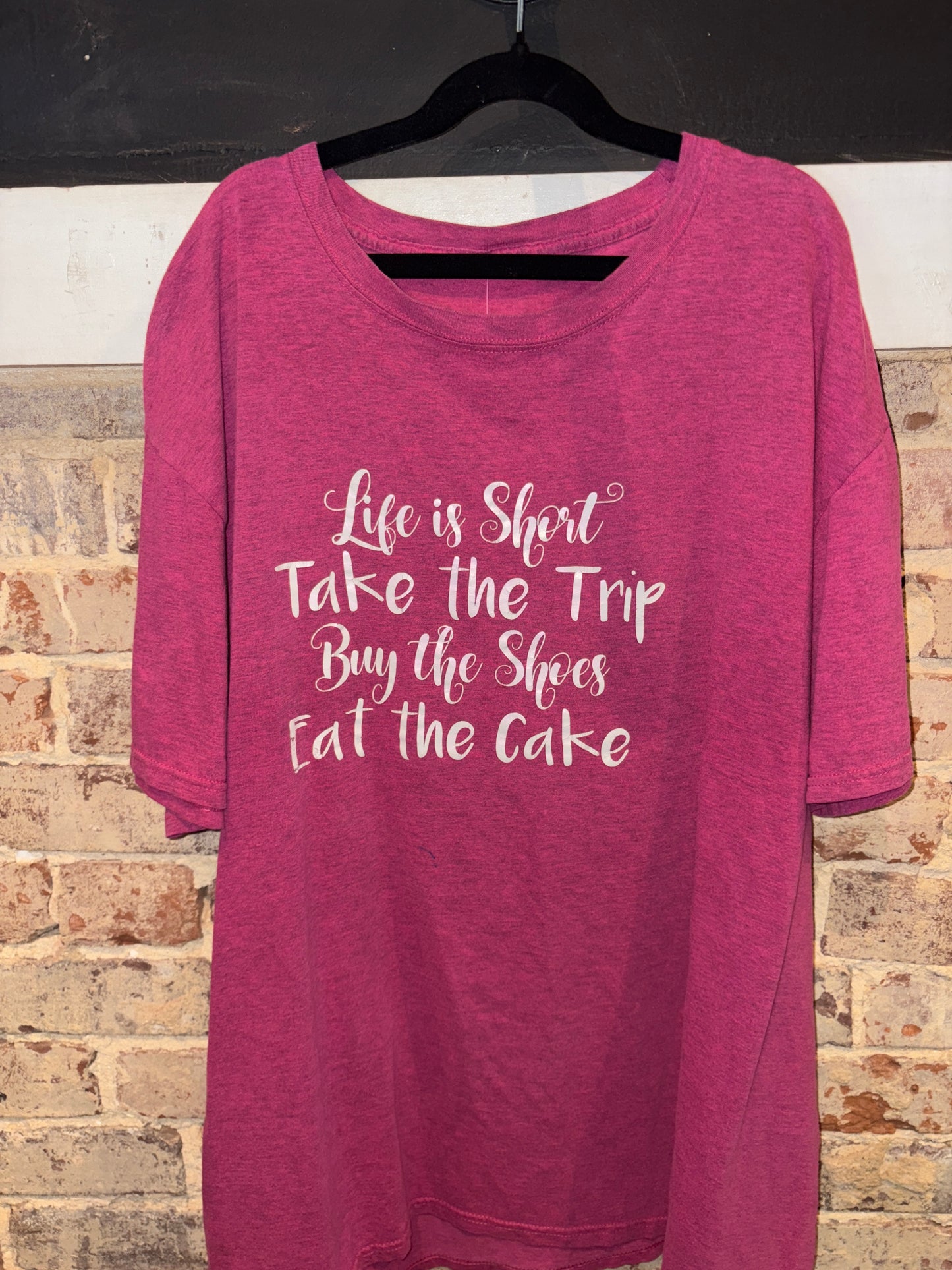 Women’s Life is Short T-Shirt Large