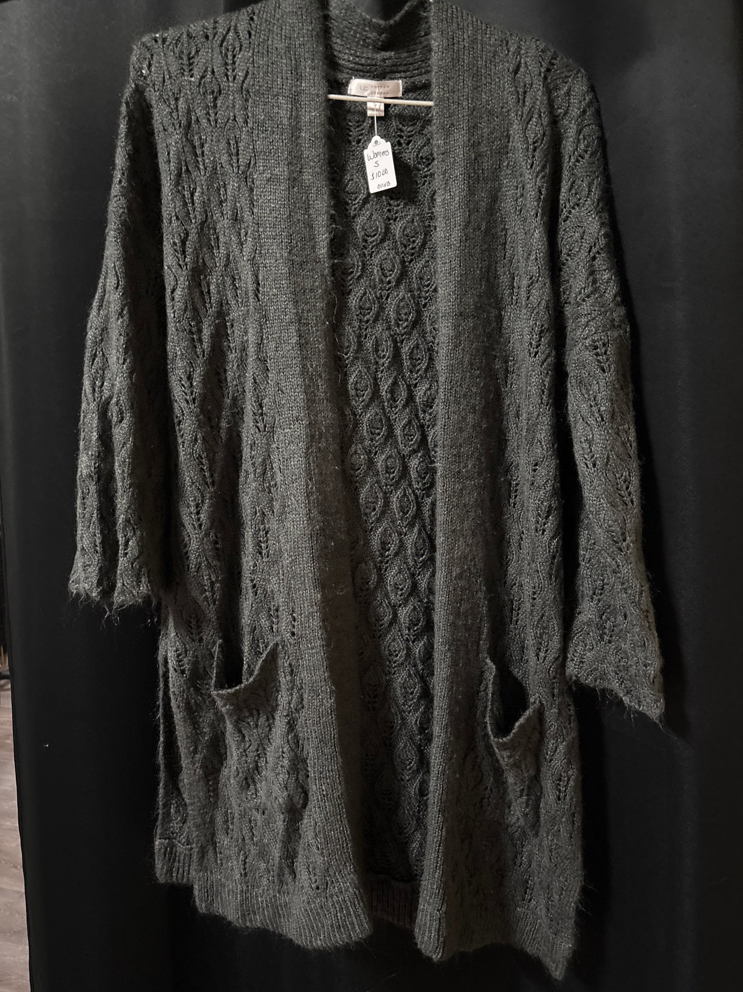 Women’s open front knit cardigan