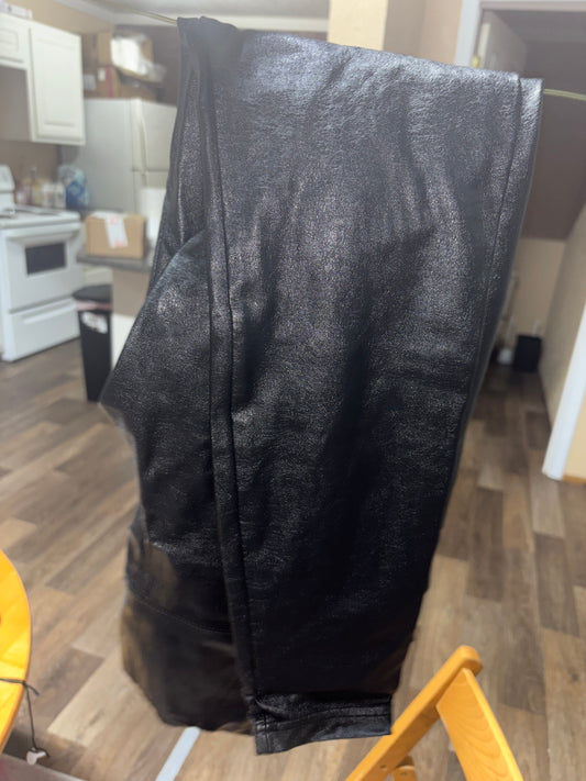 Women’s size small leather leggings