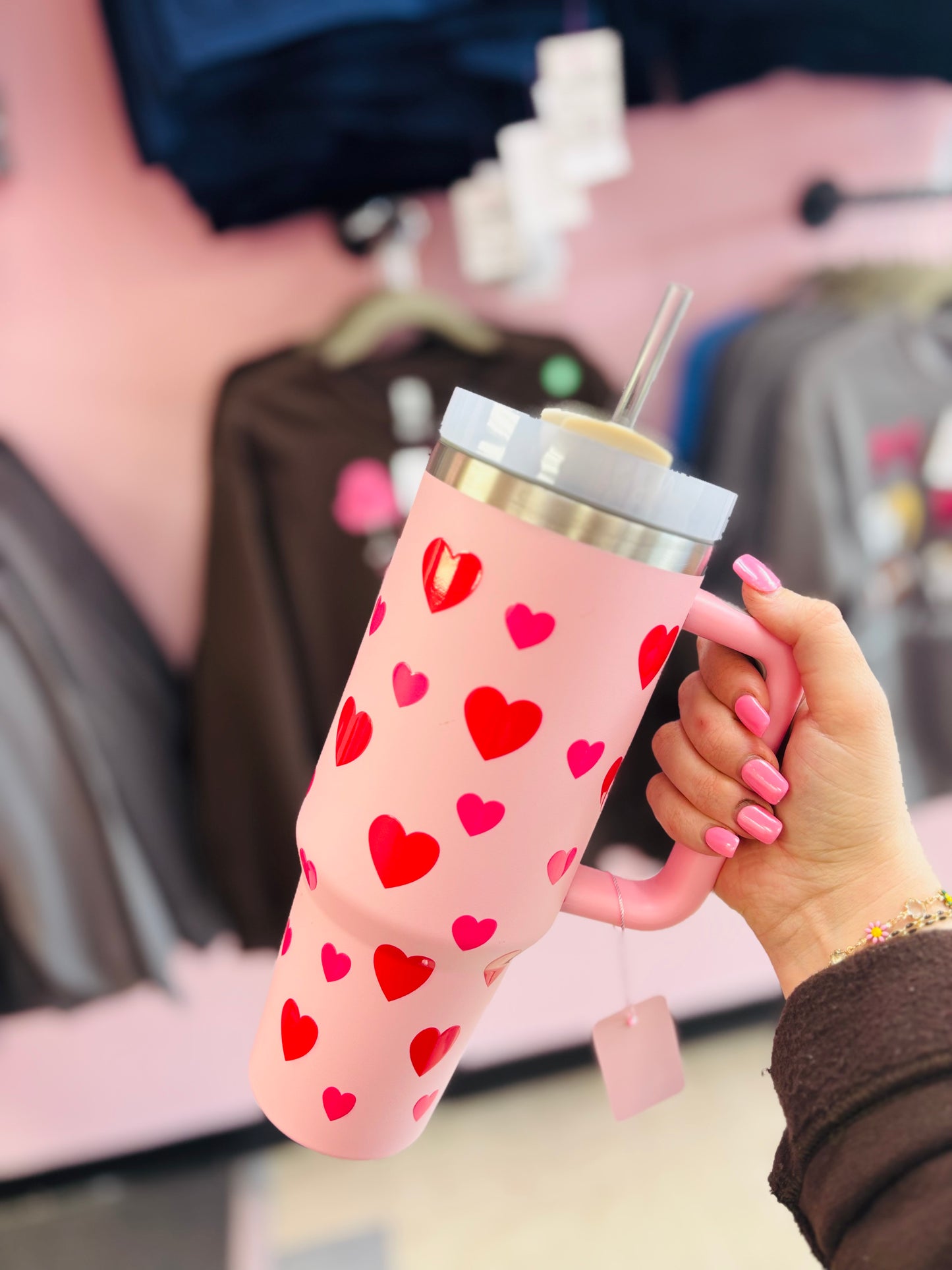 40 Oz Tumbler with Flowers + $40 Gift Certifcate