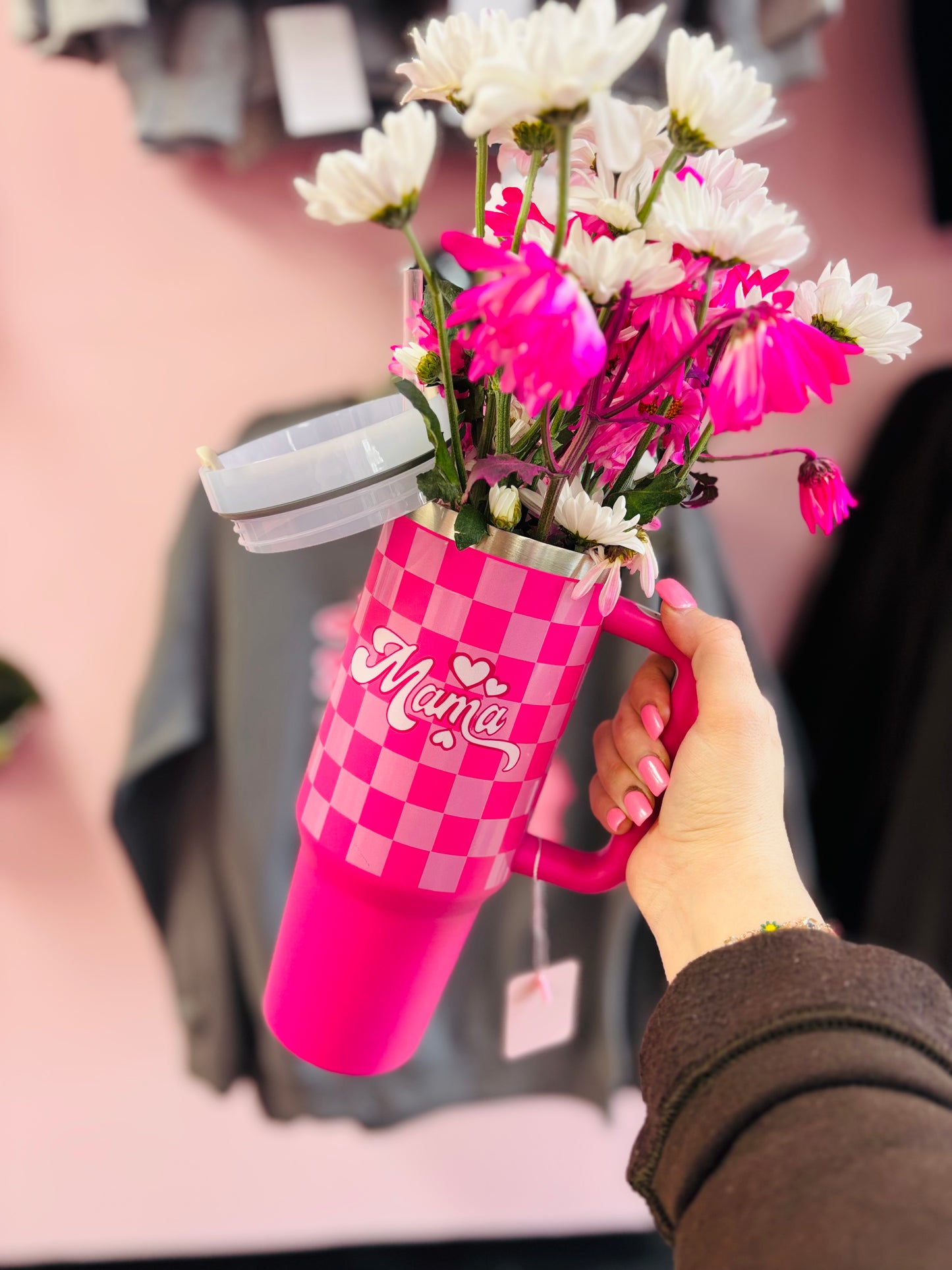 40 Oz Tumbler with Flowers + $40 Gift Certifcate