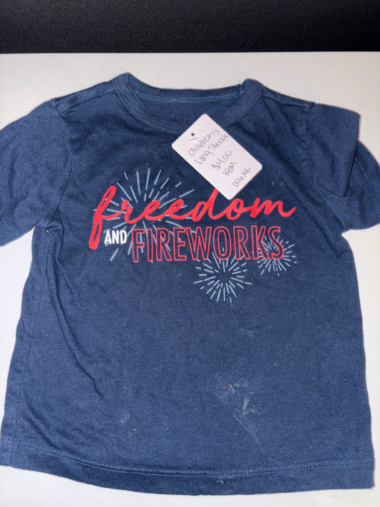 18M Freedom and Fireworks Tee
