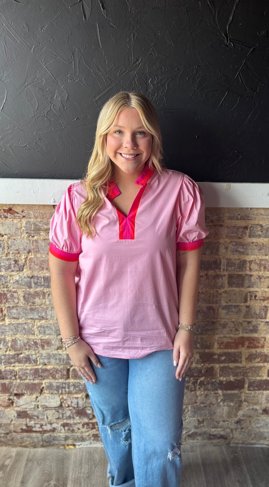 Pink Punch Popover Top