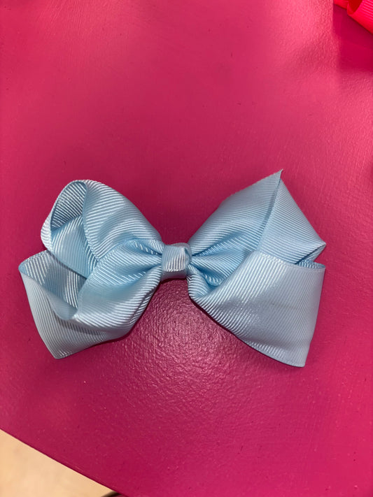 Light Blue 3in Alligator Clip Bow