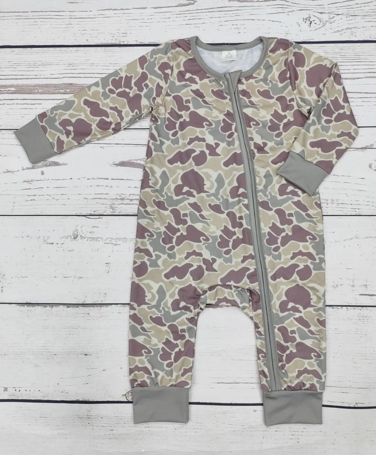 Baby Boy Duck Camo Zip Sleeper