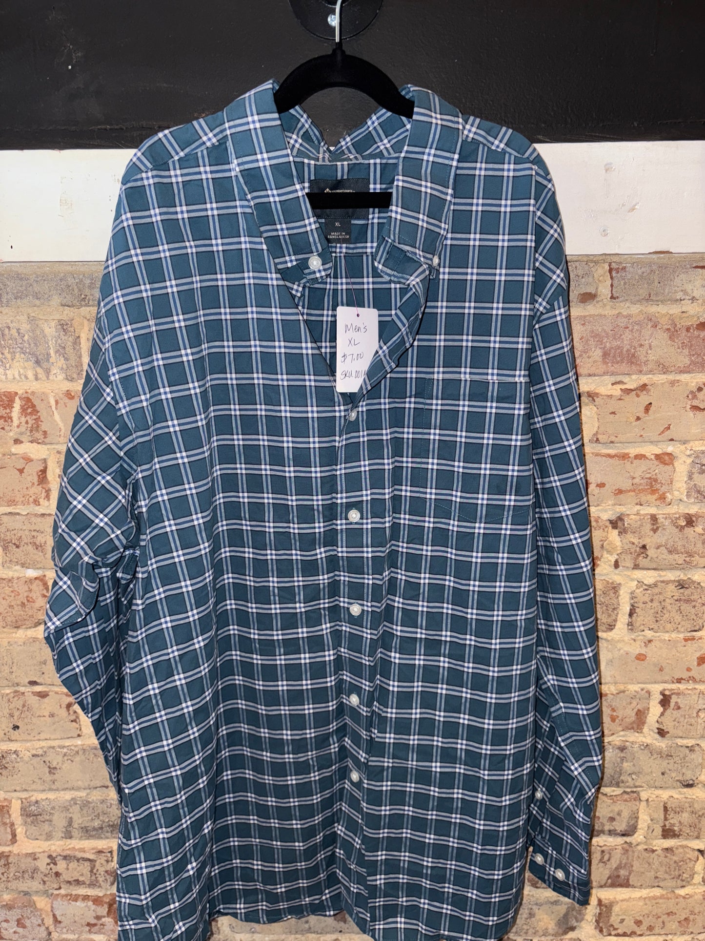 Men’s Members Mark Long Sleeve Shirt XL